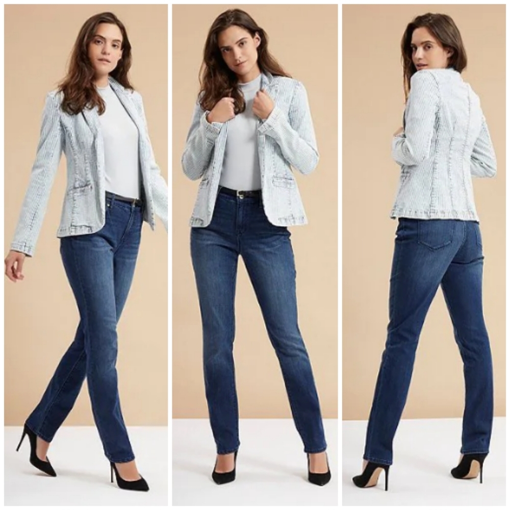 Bleu High Rise Jeans